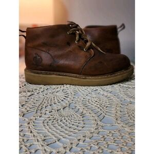 Georgia Boot Chukka Wedge Work Boots Full Grain Leather Men's 11 Lace‎ Up
